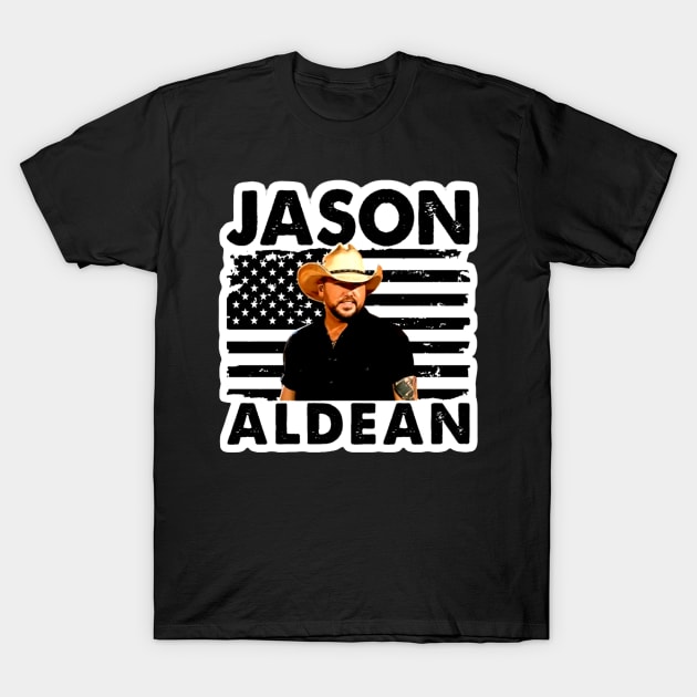 Jason-Aldean T-Shirt by Lula Pencil Art